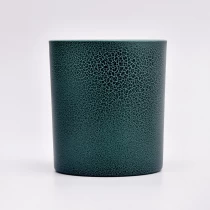 China wholesale 10oz  black cracked glass candle jars supplier - COPY - gjdegm pengilang