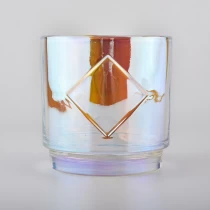 Kína. lúxus litrík kertaker úr gleri 790ml kertakrukkur úr gleri framleiðandi Framleiðandi