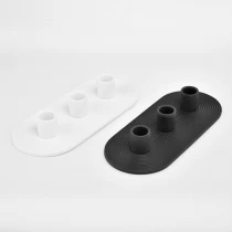 China Popular 3 ceramic candles holder with customized color for supplier manufacturer