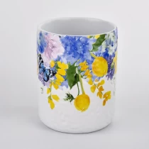 Kína. einstök keramikkrukka 11 oz skrautkertaker Framleiðandi