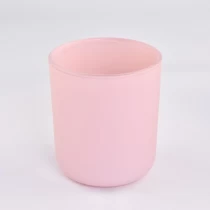 Κίνα Γυάλινο ματ ροζ γυάλινο βάζο κεριού 14 oz κατασκευαστής