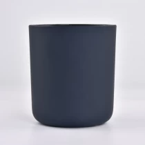 Čínsky obľúbené 500 ml dózy na sviečky z matného čierneho skla pre domácu výzdobu výrobca