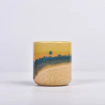 porcelana Recipiente para velas de cerámica recién llegado de 7 oz con nuevo acabado fabricante