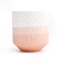 Kina Nymaling for gradient rosa farge på den keramiske stearinlyskrukken for engros produsent