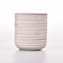 China New arrival ceramic candle jar empty ceramic candle vessel wholesale manufacturer
