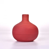 China ceramic diffuser bottle with red swirl pateern manufacturer