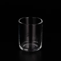 Китай 6oz прозрачен стъклен съд за свещи с кръгло дъно на едро Производител