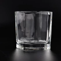 An tSín Strip pattern glass candle holder and containers for candle making - COPY - n9i53w déantóir