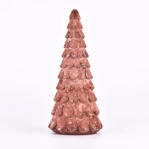 الصين سطح خشن مع الانتهاء من aerugo جرة زجاجية على شكل شجرة عيد الميلاد الصانع
