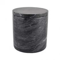 China Custom marble ceramic candle jar with lid for home decor manufacturer