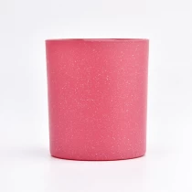 Chine Fournisseurs de pots de bougies en verre solide rose de luxe 8 oz 10 oz fabricant