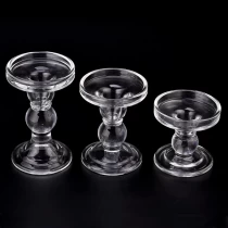 Chine Bougeoir en verre clair antique bougeoir porte-vase mariage fabricant