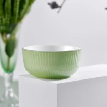 Çin Lüks büyük cam mum kabı yeşil renkli cam mum kavanozu toptan üretici firma