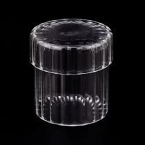 中国 550 毫升硼硅酸盐玻璃蜡烛罐，带盖子和烛台 制造商