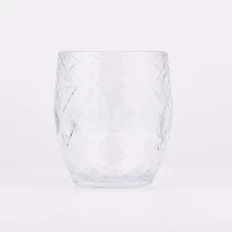 China Wholesale egg-shaped large clear glass candle jar manufacturer
