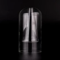 Ķīna Vairumtirdzniecības dubultsienu apaļas formas stikla niedru difuzora pudele kāzām ražotājs