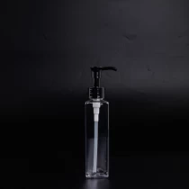 Kiina Tyhjä 100 ml PET-neliö suorakulmio läpinäkyvä shampoopumppu kosteusemulsiopullo valmistaja