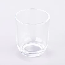 Китай Прозрачни стъклени буркани за свещи с кръгло дъно на едро Производител