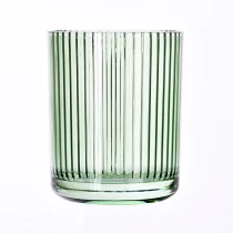 porcelana Gran oferta de tarros de velas de vidrio con textura de 12oz fabricante