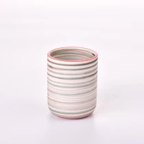 Cina Barattolo portacandele votivo in ceramica portacandele in ceramica all'ingrosso con decorazioni per la casa produttore