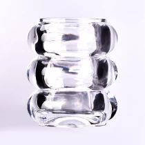 中国 新装饰循环形状210ml玻璃烛台批发 制造商
