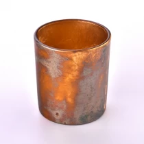 Kiina Uusi deco rust effect 8oz lasipurkki kynttilän valmistukseen valmistaja