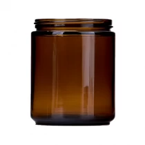 China hot sales 7oz amber glass candle container manufacturer