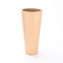 China Grande vaso de vela votiva de cerâmica para potes de vela de cerâmica de cera de soja castiçais fabricante