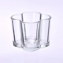 porcelana Venta al por mayor de cristal de la vela de los recipientes de cristal únicos de la vela 8oz fabricante
