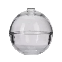 China bola de castiçal de vidro liso para decoração de casa fabricante