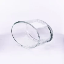 China 23oz large oval shape glass candle jar manufacturer