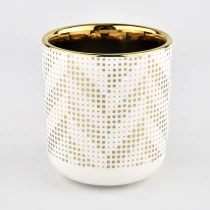 China home decor full around artwork ceramic candle jar manufacturer