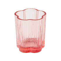 China home decor 5oz pink glass candle votive manufacturer