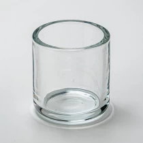 China Thick Wall 280ml Glass Candle Jars Custom Color Logo Straight Glass Candle Vessels Wholesale manufacturer