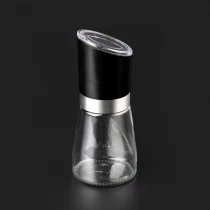 China Glass pepper shaker bottle with grinding cap manufacturer