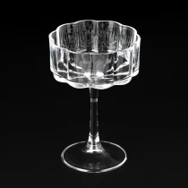 Cina Luxury Vertical Stripe Surface Glass Candle Vessel for Home Decor - COPY - 7vgt4b produttore