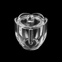 China Wholesale 200ml flower shape glass jar with matched glass lids - COPY - pd7nd3 fabrikant