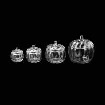 China Leverancier 1050 ml pompoenglazen pot met deksel en handvat fabrikant