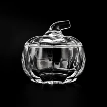 China woondecoratie klein formaat 6oz pompoen glazen kaarspot fabrikant