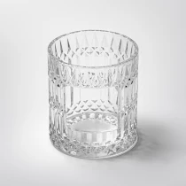 China Wholesale 310ml custom pattern & custom logo space glass candle vessel - COPY - bnh03n fabrikant