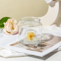 Kína. Heildverslun Home Decor Glerílát 570ml kertakrukka úr gleri Framleiðandi