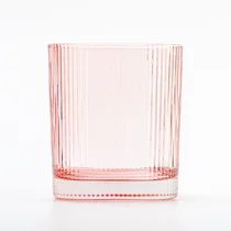 Kina Engros firkantet Shape Stripe glas stearinlyskar med Valentinsdag fabrikant