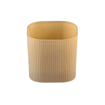 China I-Wholedale Stripe Cawle Cawle Jar I-Jar Ribbed Ribberapy ikhandlela zekhandlela zekhaya umvelisi