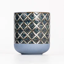 China Isitayile seFashion Round Ezantsi NgeJar yeCandle yeCeramic engenanto yokugalela iWax umvelisi