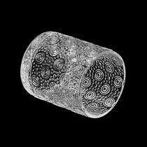 China Supplier 8oz 10oz Ipateni entsha yeCustoms Straight Line Glass Candle Jar umvelisi