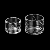 الصين شجرة عيد الميلاد نمط الزجاج شمعة الجرار لزينة عيد الميلاد الصانع