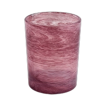 China 7oz marmoriertes Dekorationsglas-Kerzenglas Hersteller