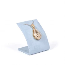 China Factory wholesale pendant stand microfiber jewelry display holder with magnet manufacturer