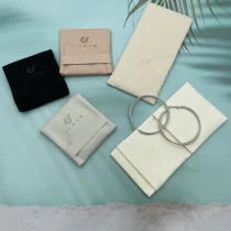 China Two pockets microfiber high quality best selling jewelry packaging pouch bag manufacturer