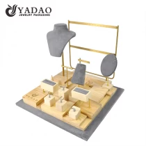 China solid wood jewelry display stand window jewelry showcase display props metal earring display stands manufacturer